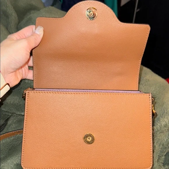 Versace Tan Crossbody Bag with Medusa Emblem - Picture 7 of 14